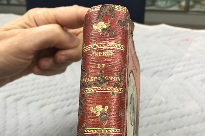 Spine of book titled: Esprit de Washington