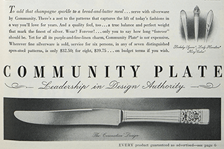 1930s Advertisement for Oneida Plate Silverware